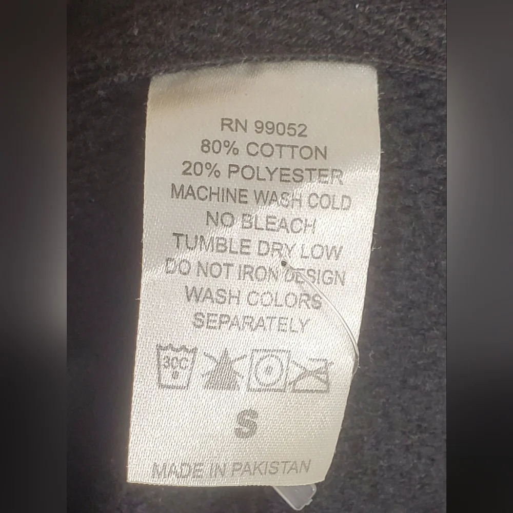 Jacket Size S Black Rolling Stones Classic Tongue Graphic Cotton Blend Zip-up - Picture 8 of 8